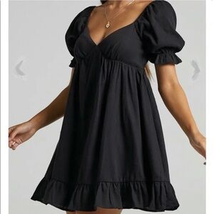 Showpo Black Baby Doll Dress